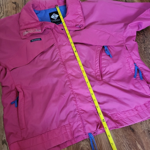 Womens Vintage Columbia Windbreaker Jacket Whirlibird Pink Size Large - Picture 7 of 7